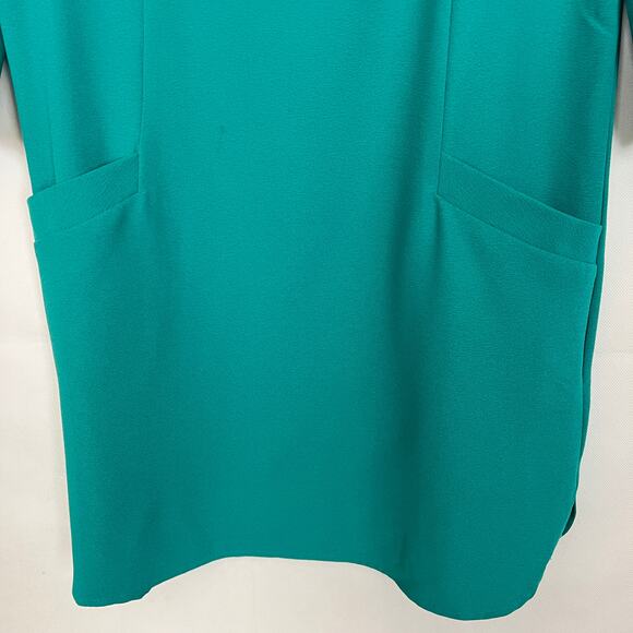 JACK 3/4 Sleeve Shift Green Dress - Picture 4 of 11